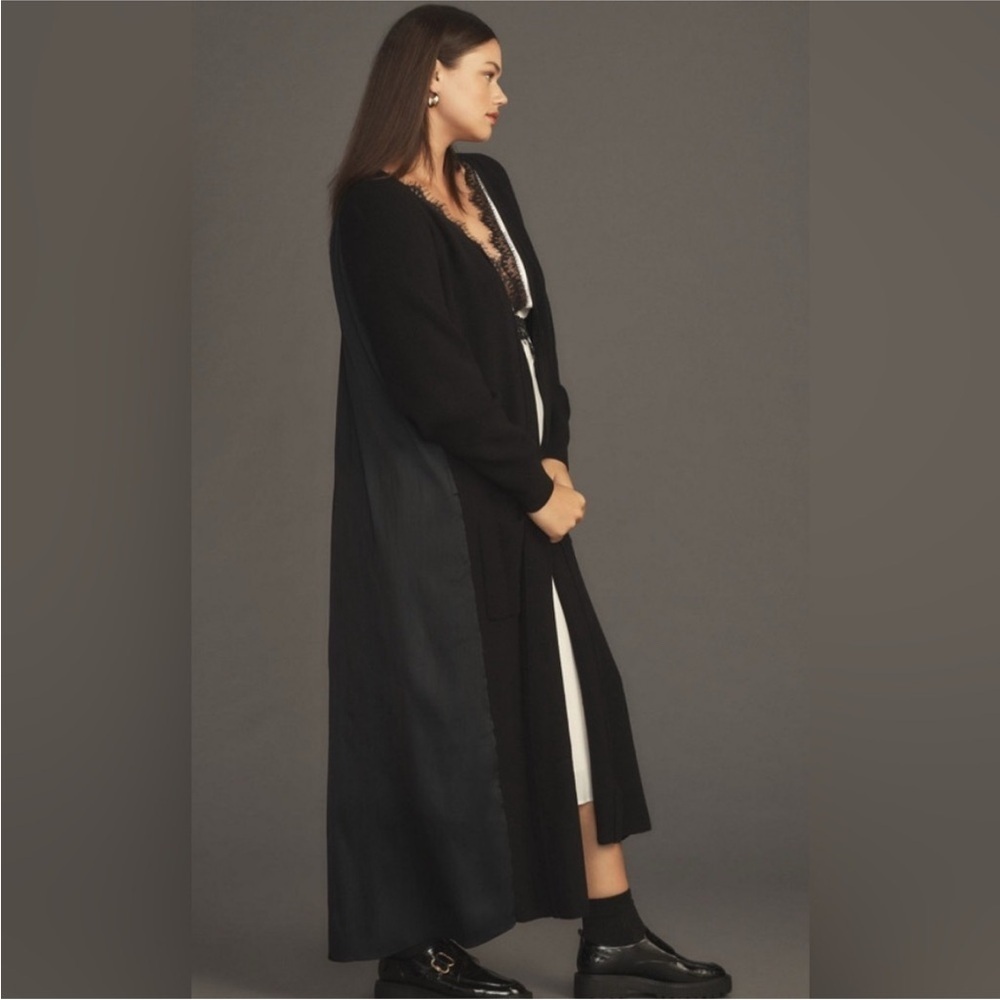 Anthropologie Twofer Cardigan Sweater Duster Maxi Length Small